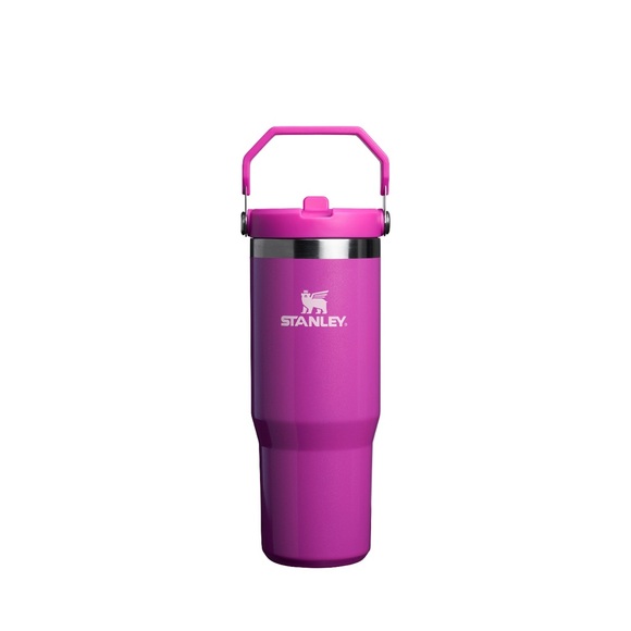 Stanley New Pink Shimmer Iceflow Flip Straw Tumbler 30oz - Picture 1 of 4